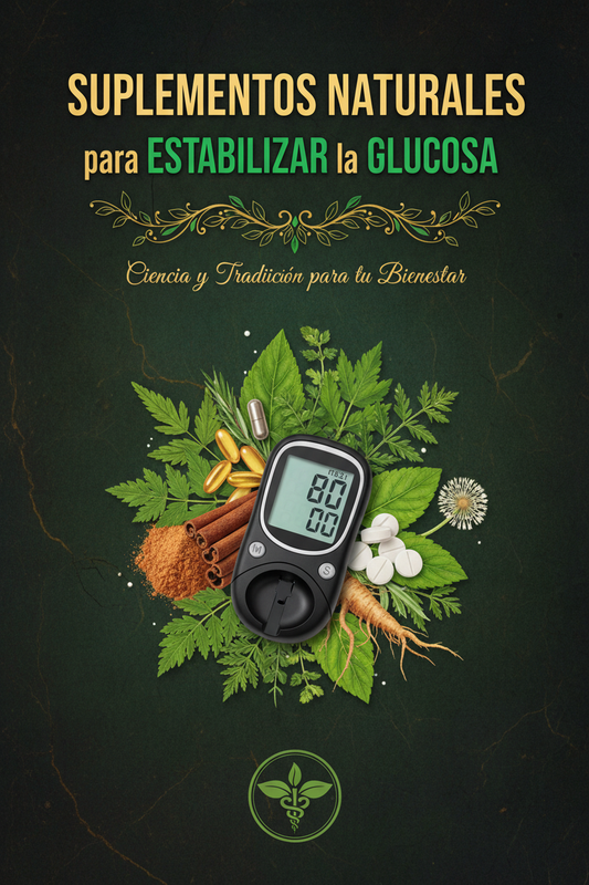 Ebook cover Suplementos Naturales para Estabilizar la Glucosa