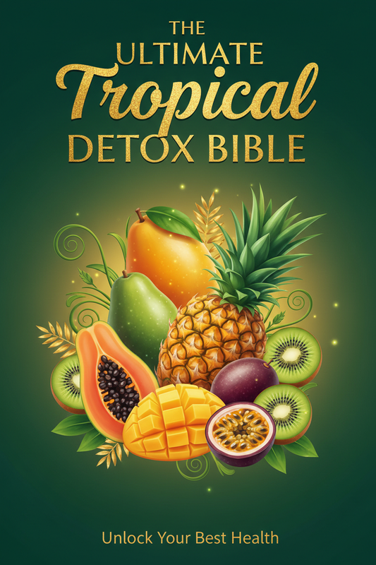 Premium ebook cover with exotic tropical fruits
