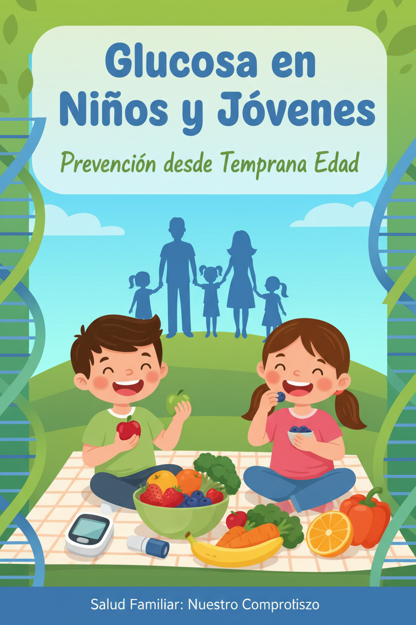 Ebook cover Glucosa en Niños y Jóvenes Prevención desde Temprana Edad