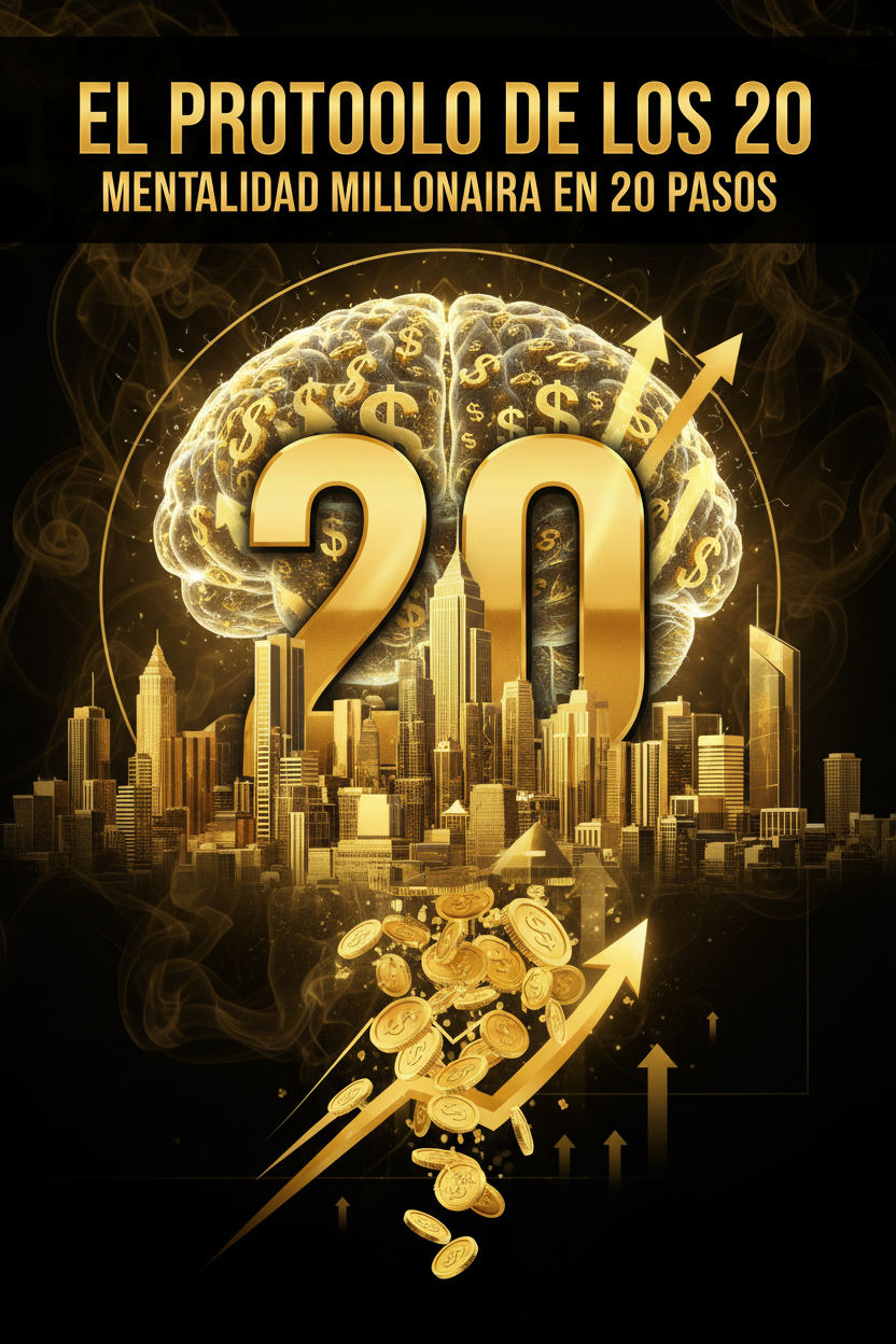 Ebook cover El Protocolo de los 20 Mentalidad Millonaria en 20 Pasos
