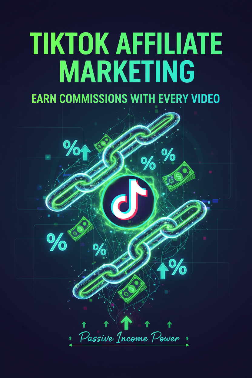 Ebook cover for TikTok Affiliate Marketing earn commissions