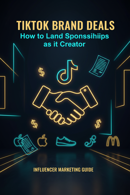 Ebook cover for TikTok Brand Deals sponsorships guide