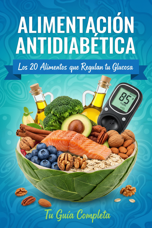 Ebook cover Alimentación Antidiabética Los 20 Alimentos que Regulan tu Glucosa