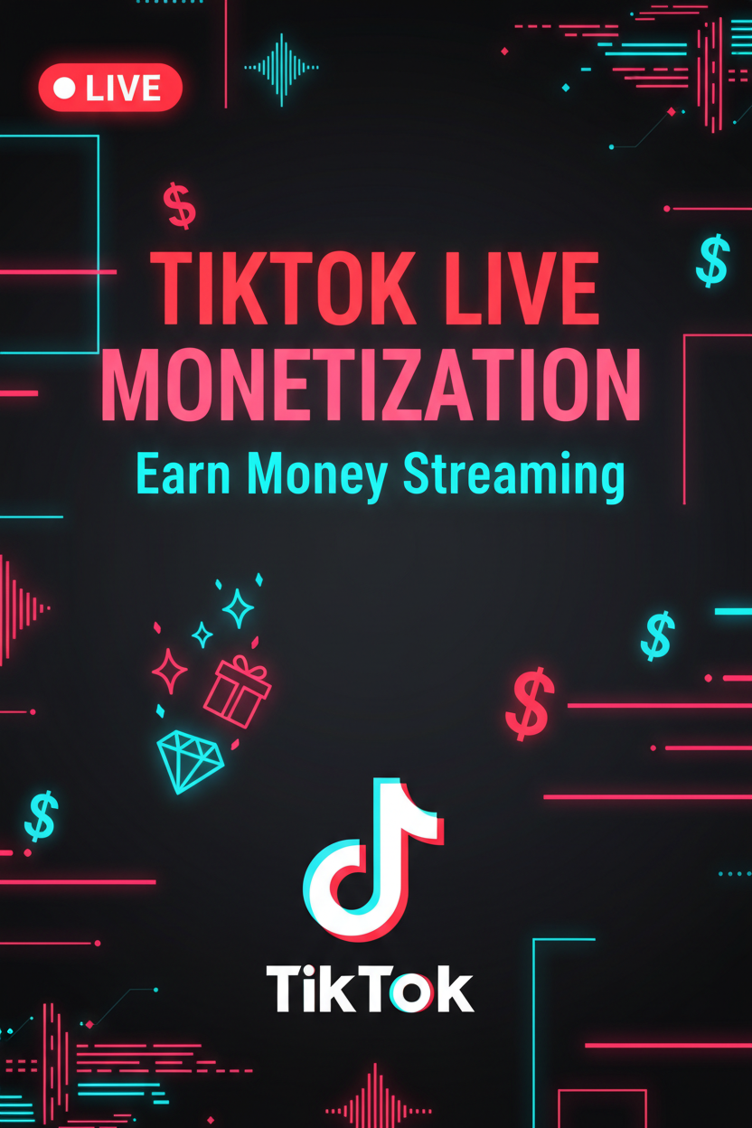 Ebook cover for TikTok Live Monetization streaming guide