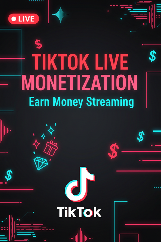 Ebook cover for TikTok Live Monetization streaming guide