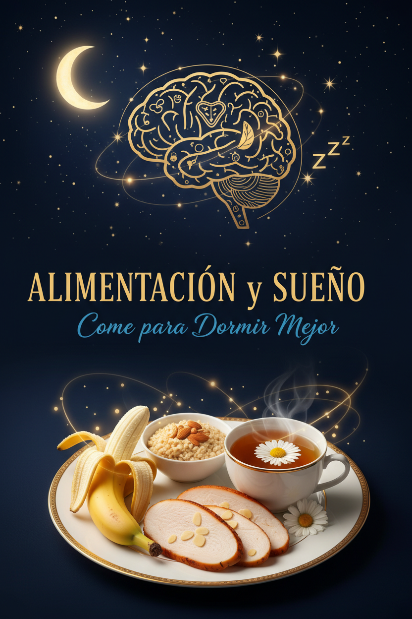 Ebook cover Alimentación y Sueño Come para Dormir Mejor
