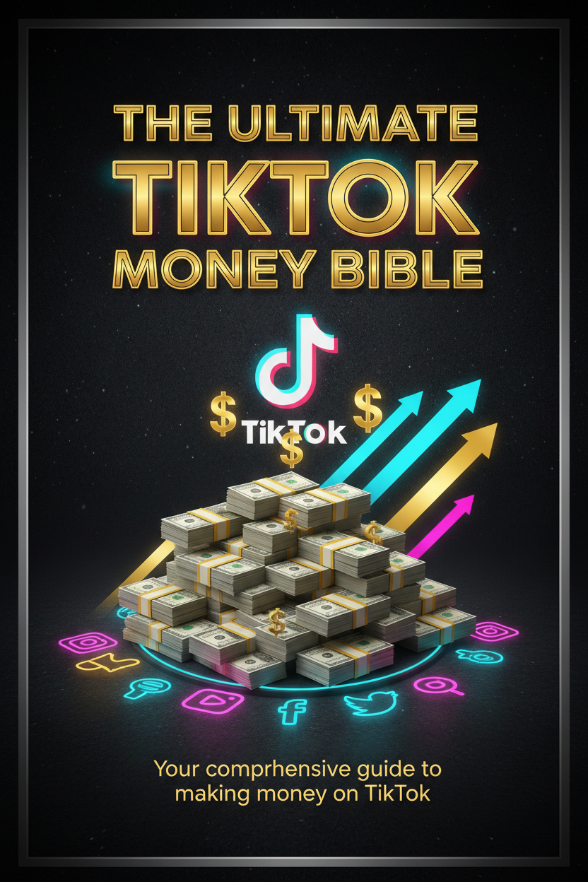 Premium ebook cover for The Ultimate TikTok Money Bible