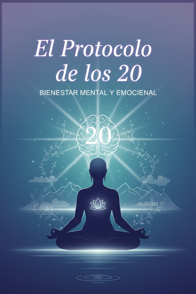 Ebook cover El Protocolo de los 20 Bienestar Mental y Emocional