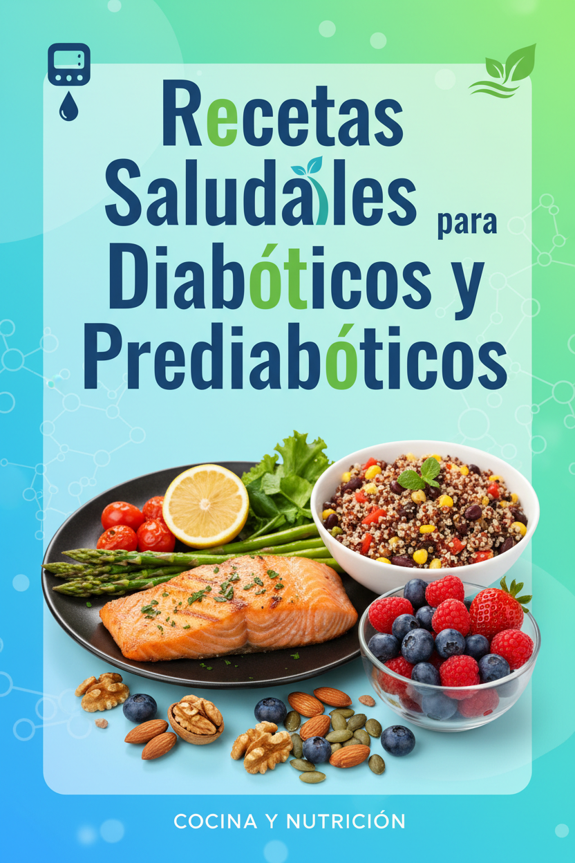 Ebook cover Recetas Saludables para Diabéticos y Prediabéticos