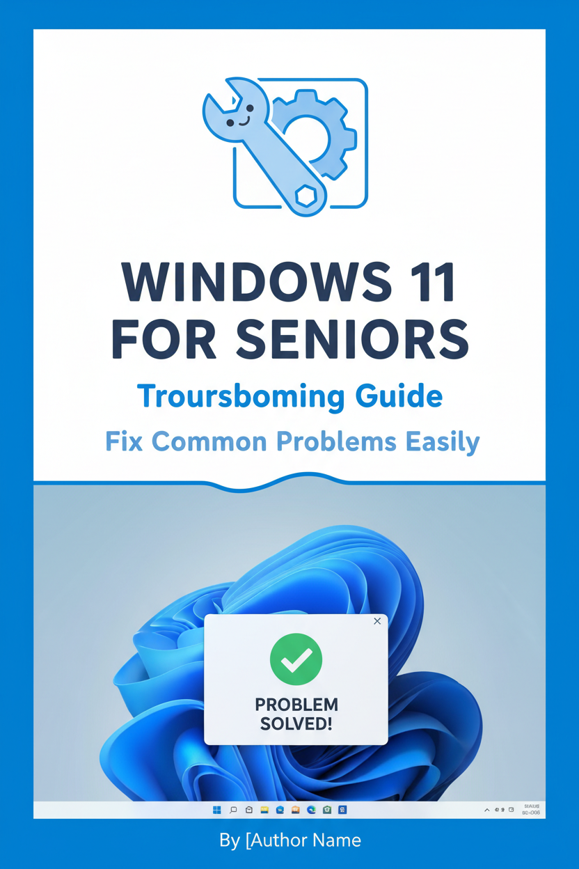 Windows 11 for Seniors Troubleshooting Guide ebook cover
