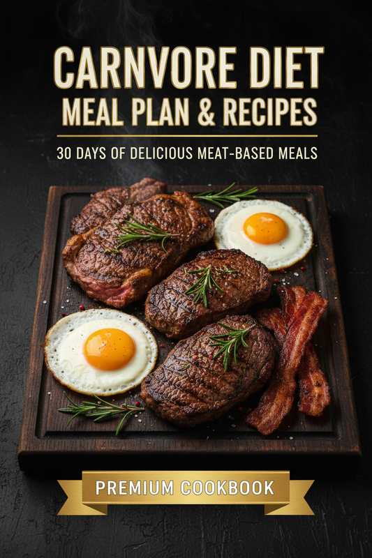 Carnivore Diet Meal Plan & Recipes ebook cover