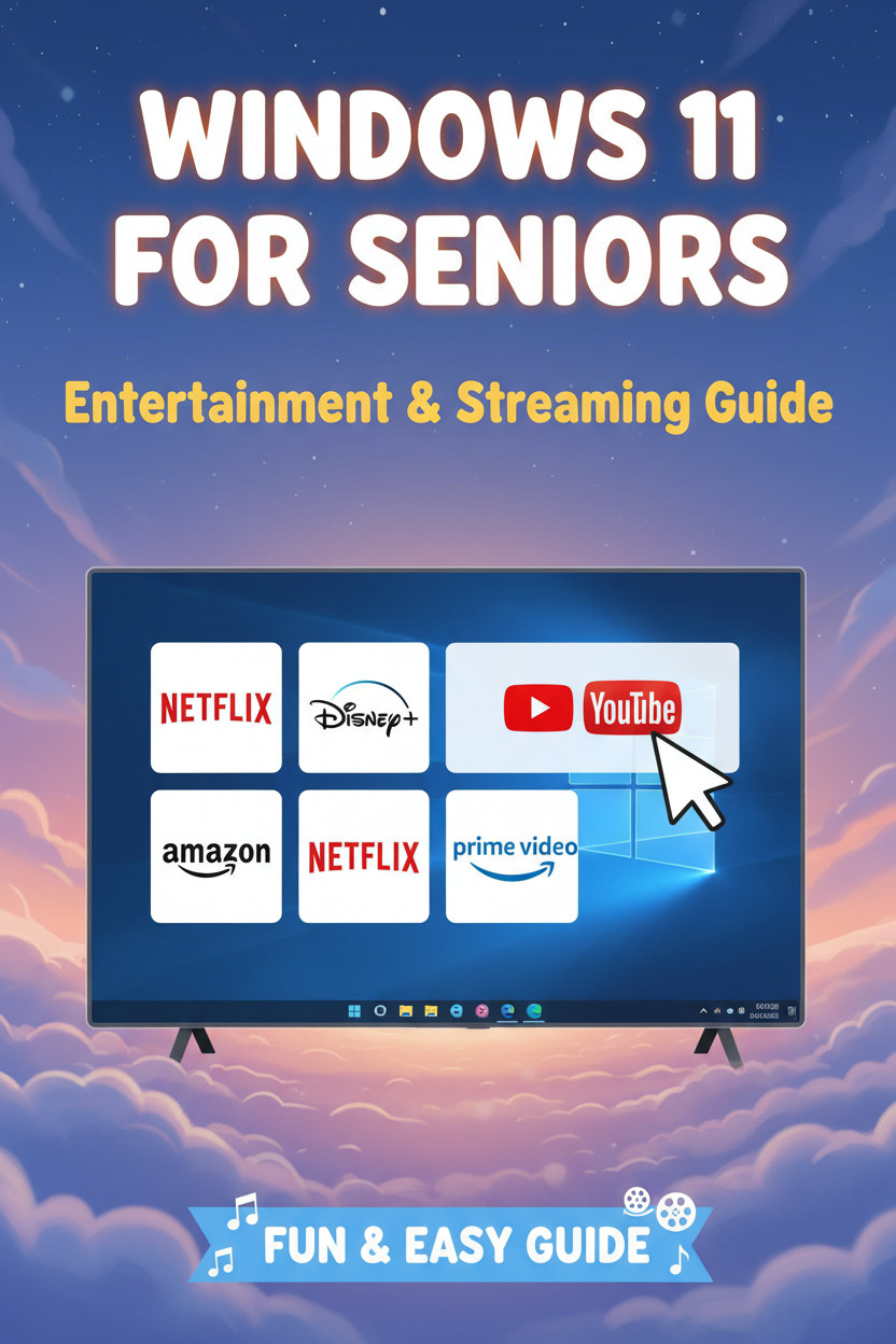 Windows 11 for Seniors Entertainment and Streaming ebook cover