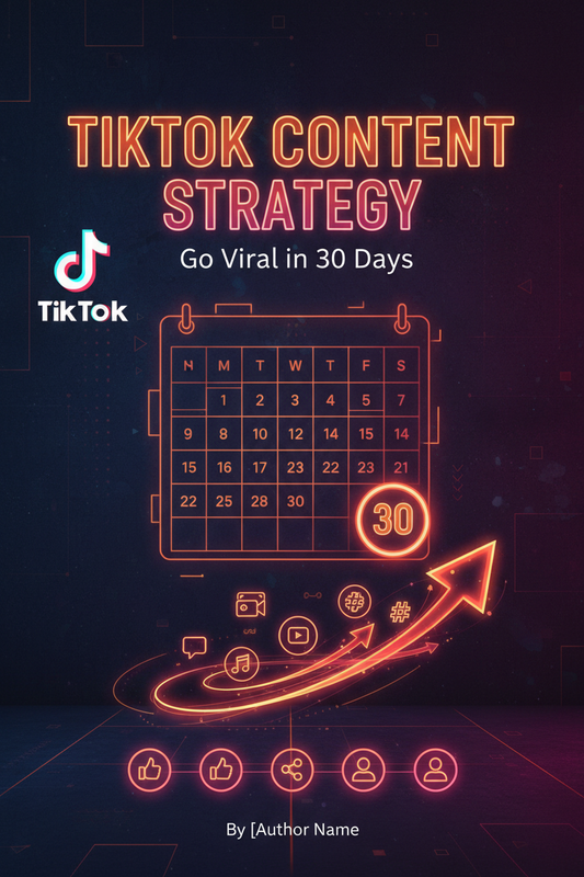 Ebook cover for TikTok Content Strategy go viral in 30 days