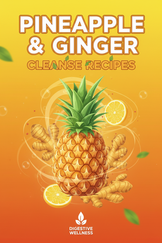 Ebook cover for pineapple and ginger cleanse recipes