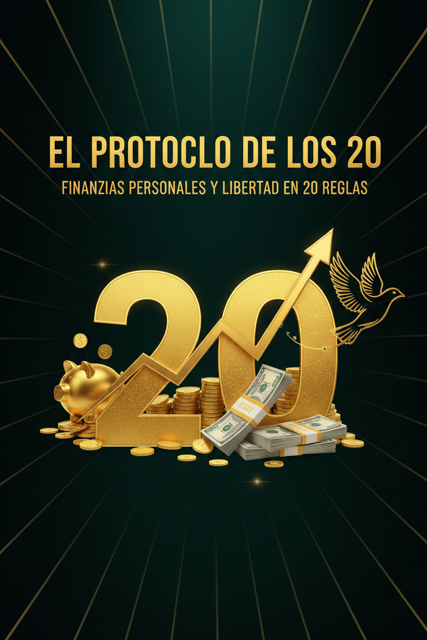 Ebook cover El Protocolo de los 20 Finanzas Personales y Libertad
