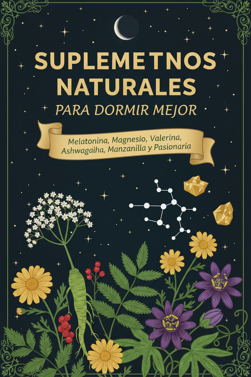 Ebook cover Suplementos Naturales para Dormir Mejor