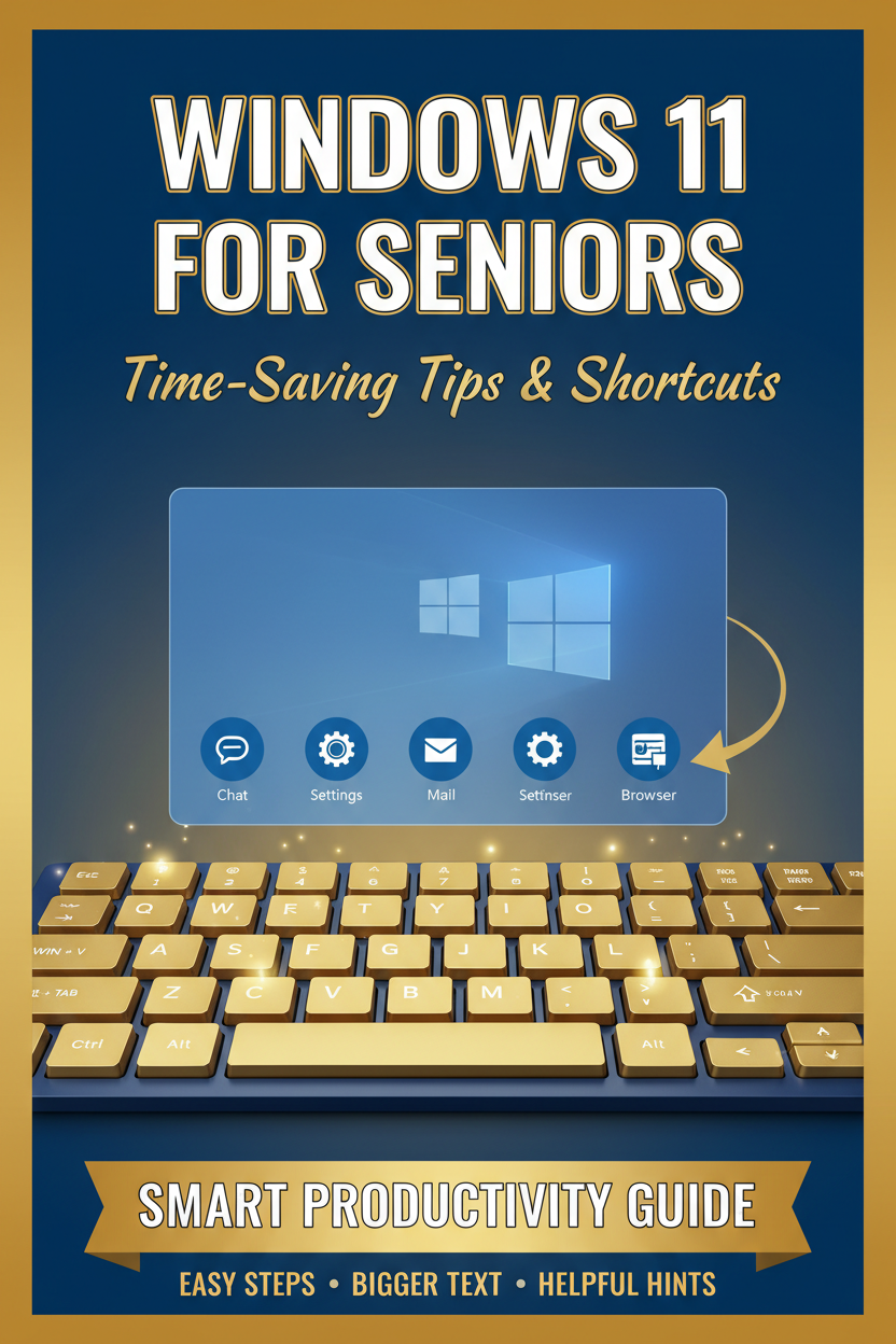 Windows 11 for Seniors Tips and Shortcuts ebook cover