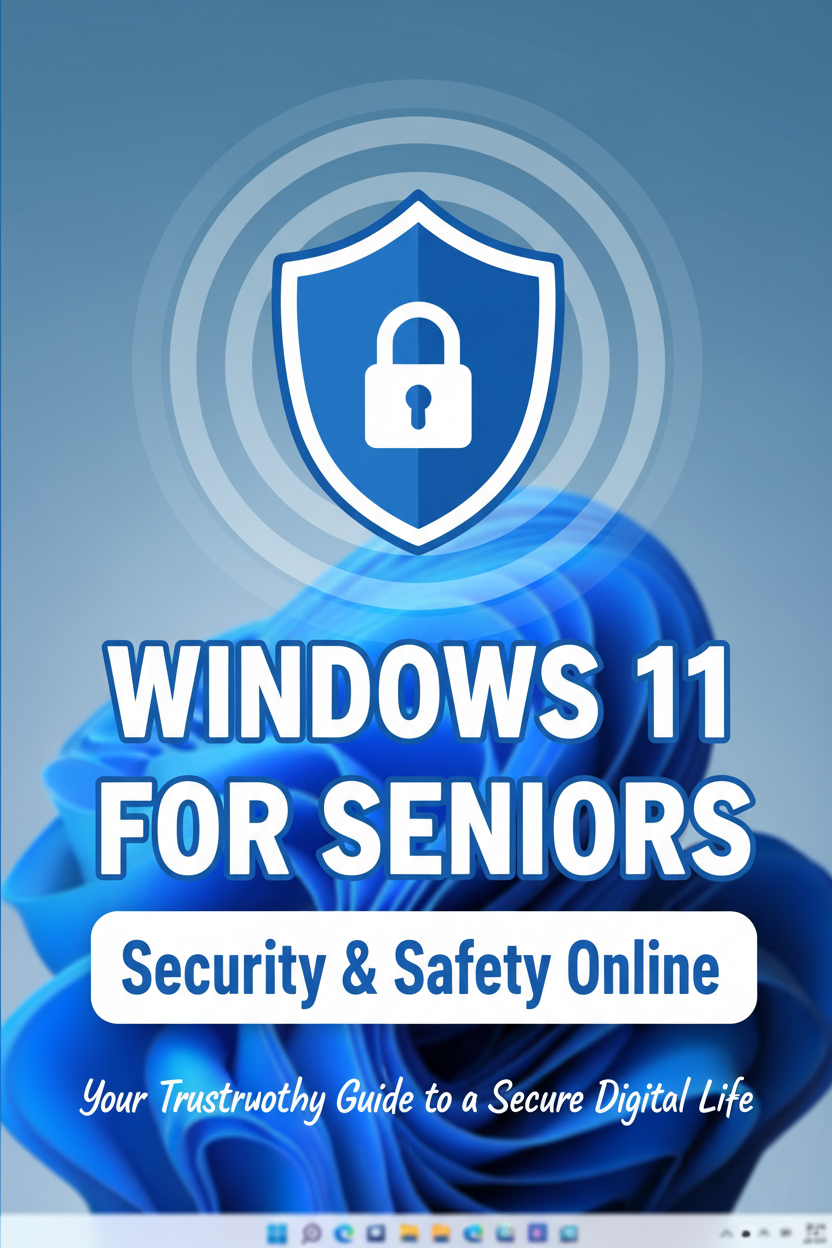 Windows 11 for Seniors Security and Safety Online ebook cover