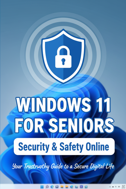 Windows 11 for Seniors Security and Safety Online ebook cover
