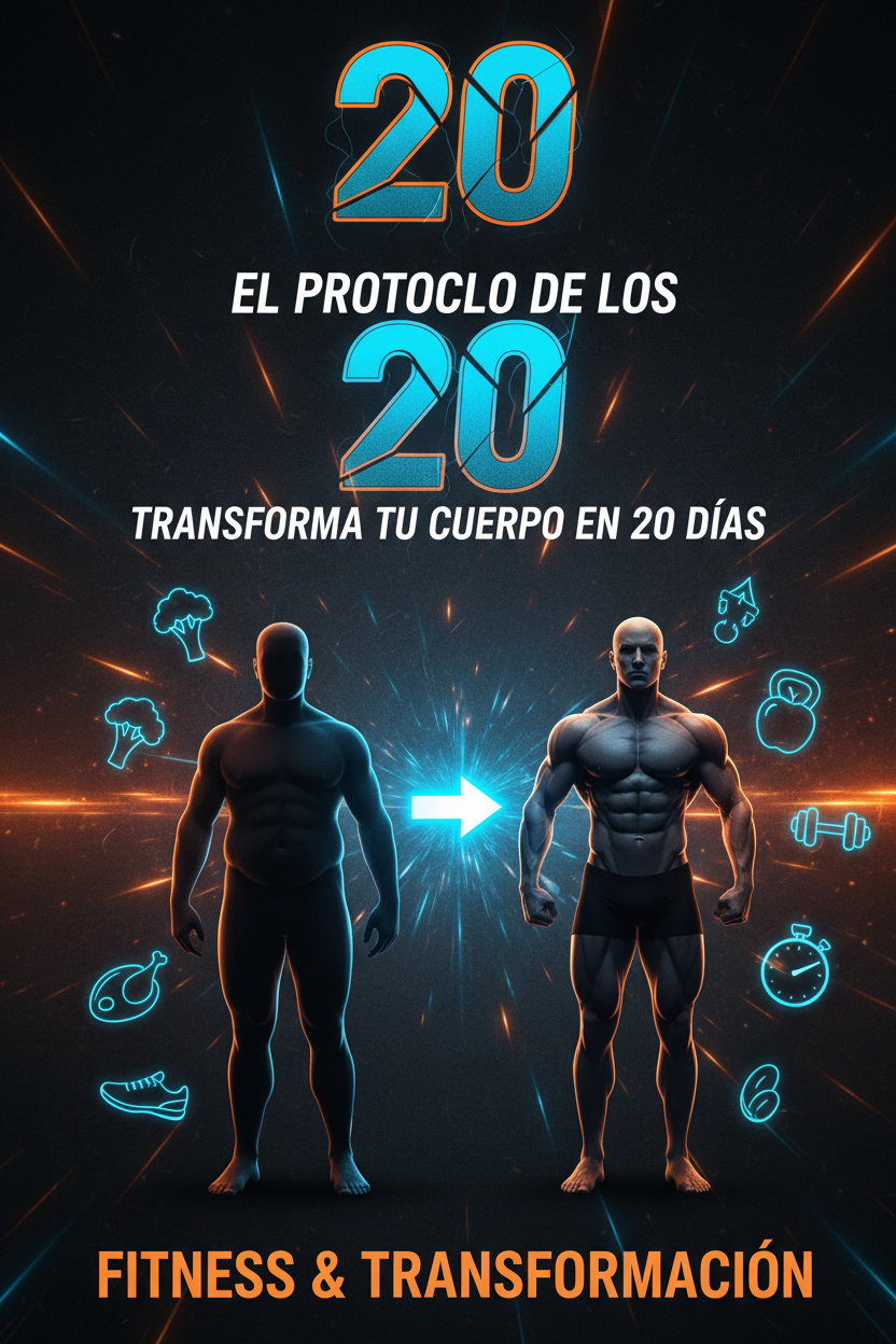 Ebook cover El Protocolo de los 20 Transforma tu Cuerpo en 20 Días